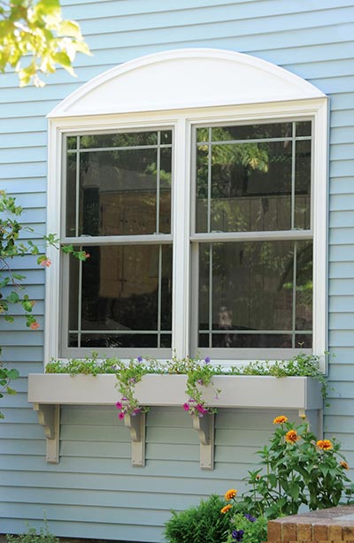 White Double Hung Window