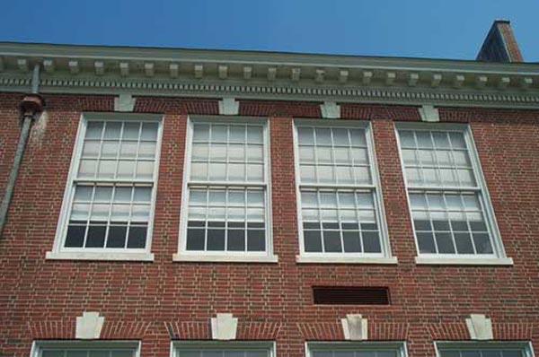 Kennebunk High School Windows Before Installation